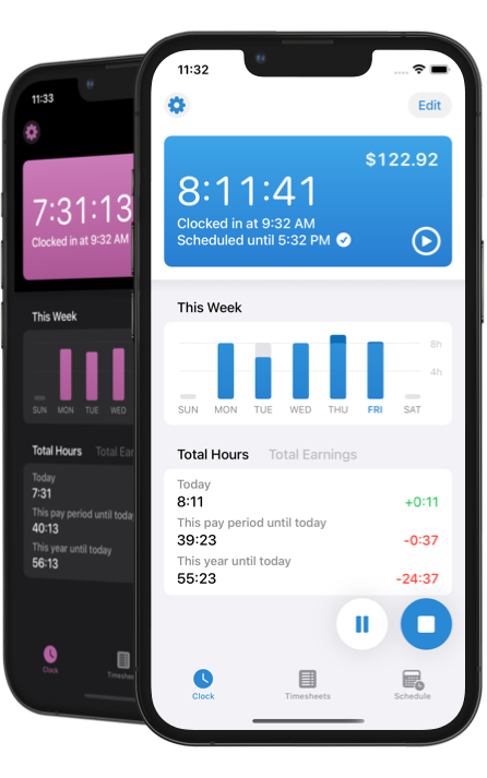 Screenshot of the app during work on iPhone